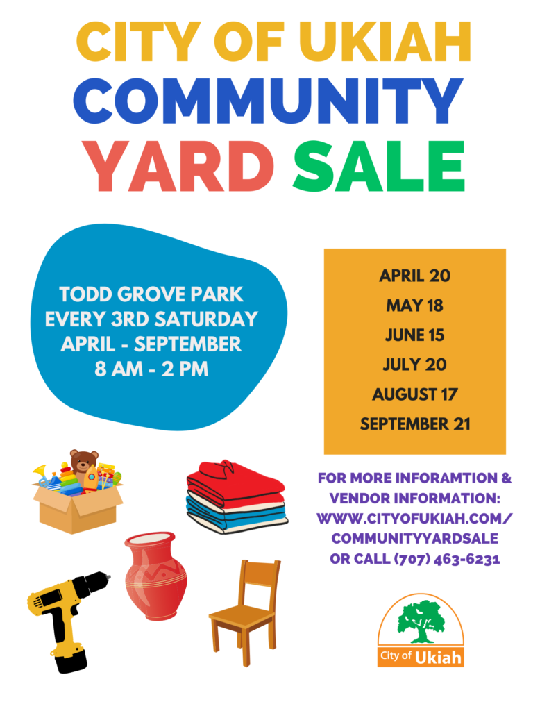 Community Yard Sale City of Ukiah, CA