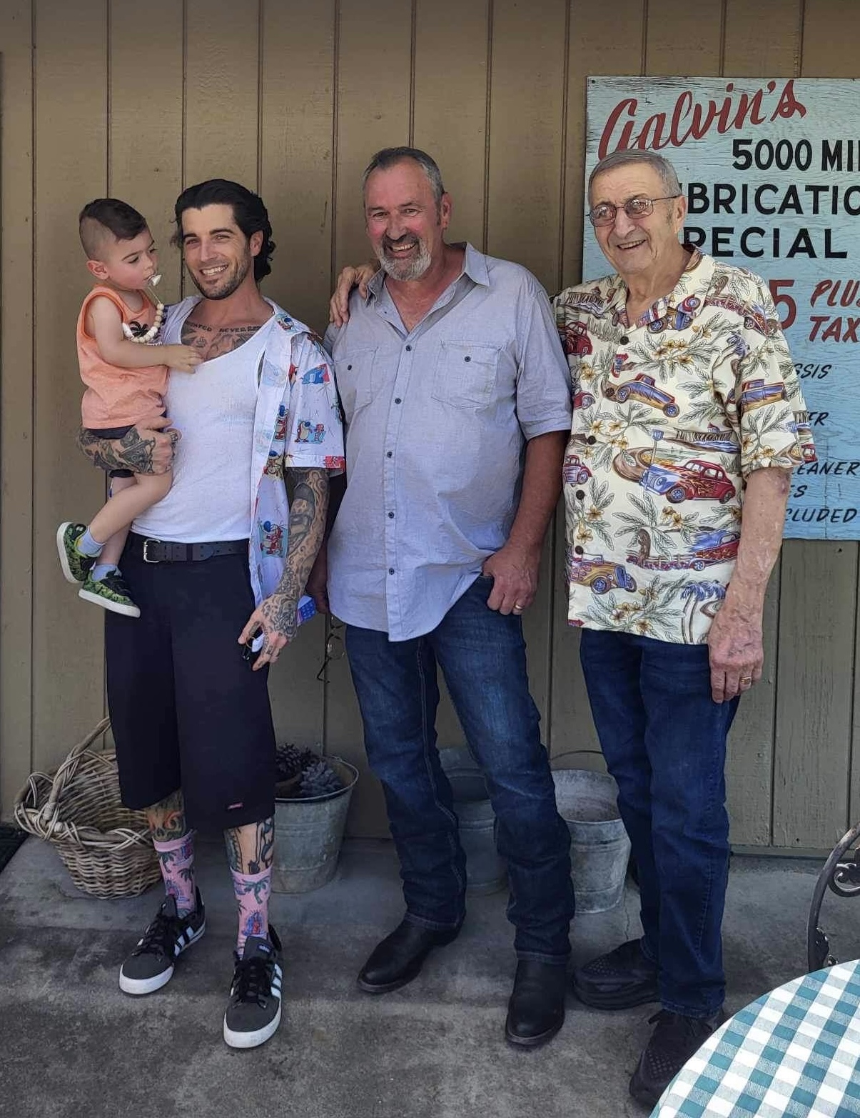 4 Generations of 1st born Bazzani Men