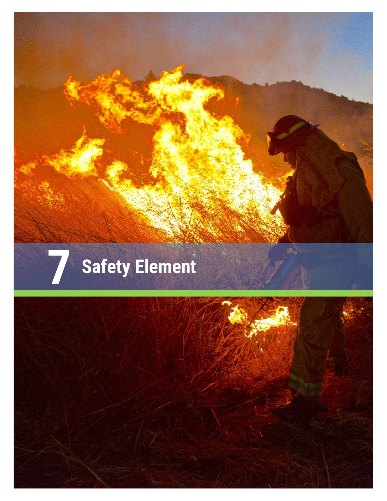 Existing Safety Element cover. Visit the Safety Element Update page.